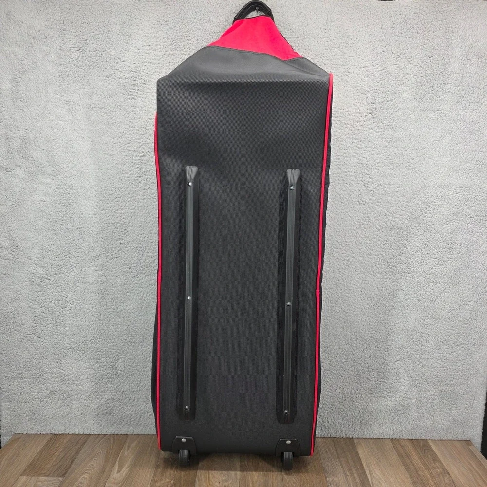Marlboro Unlimited Gear Red Black Rolling‎ Duffle Bag Vintage 90s Travel Luggage